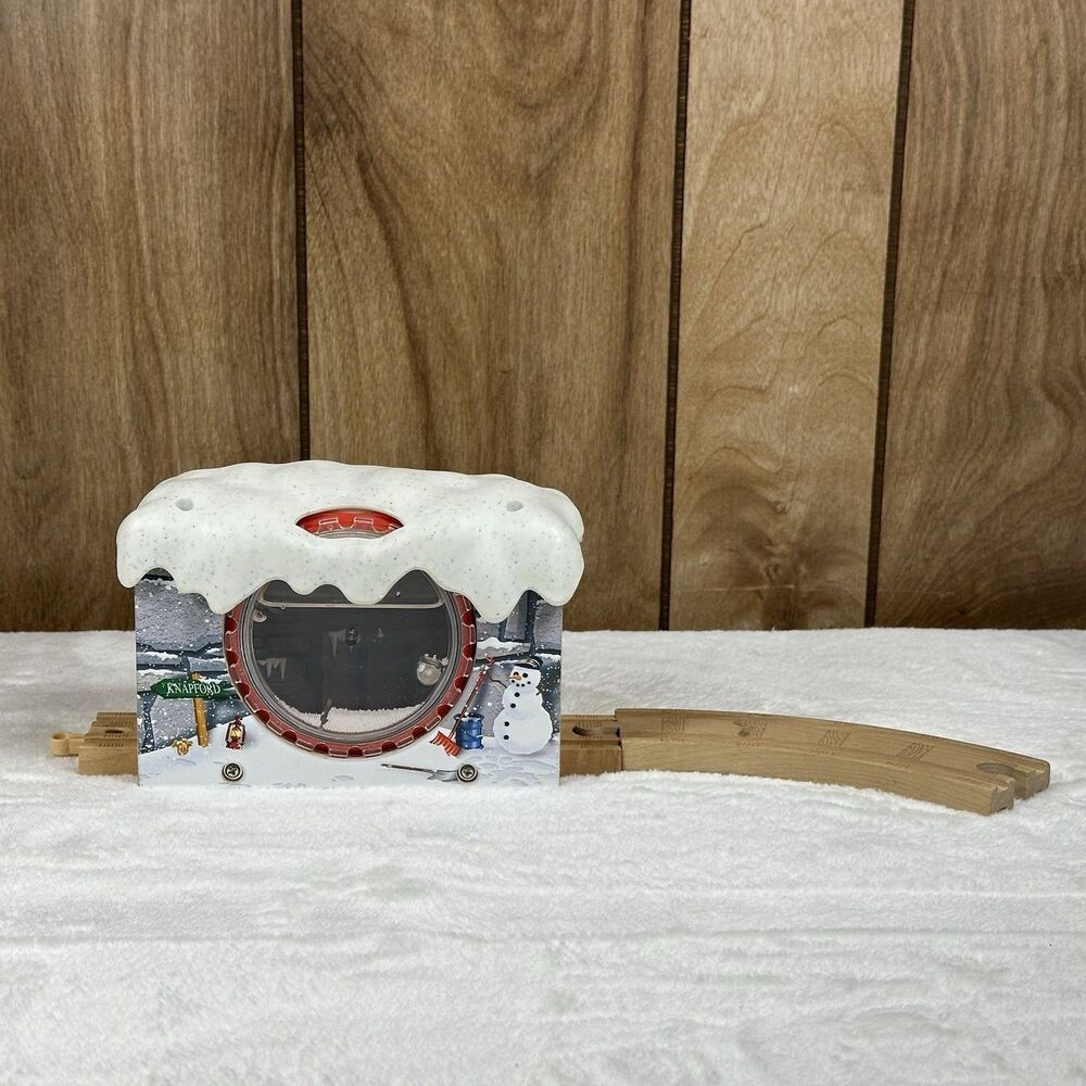 Thomas Wooden Railway Snowy Tunnel Christmas Winter Learning Curve w/ Tracks